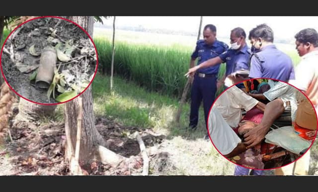 গাছ কাটতে গিয়ে বোমা বিস্ফোরণে আহত ৩