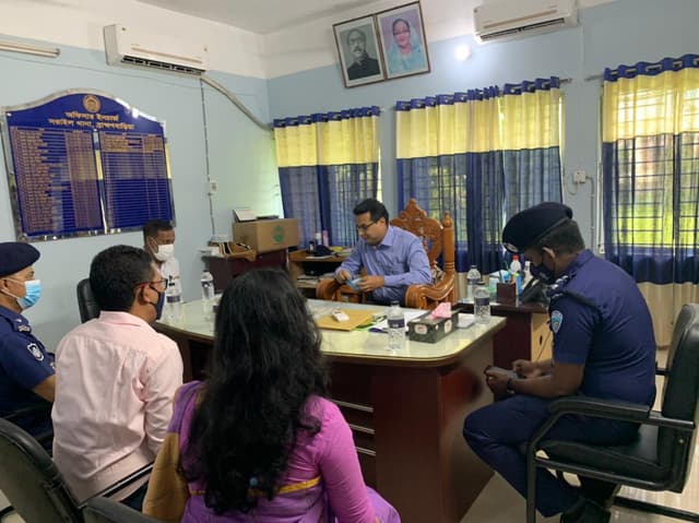 সরাইল থানা পরিদর্শন করেছেন জেলা প্রশাসক
