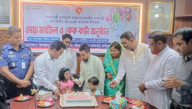 হিলিতে প্রধানমন্ত্রীর ৭৬ তম জন্মদিন পালিত