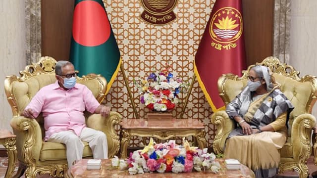 রাষ্ট্রপতির সঙ্গে প্রধানমন্ত্রীর সৌজন্য সাক্ষাত