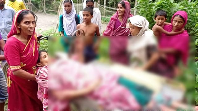 কাঁঠালিয়ায় জমিজমা সংক্রান্ত বিরোধের জেরে গৃহবধূকে কুপিয়ে হত্যা