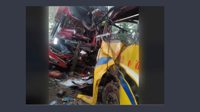 ফরিদপুরে বাসের মুখোমুখি সংঘর্ষে ৫ জনের মৃত্যু, আহত ২০