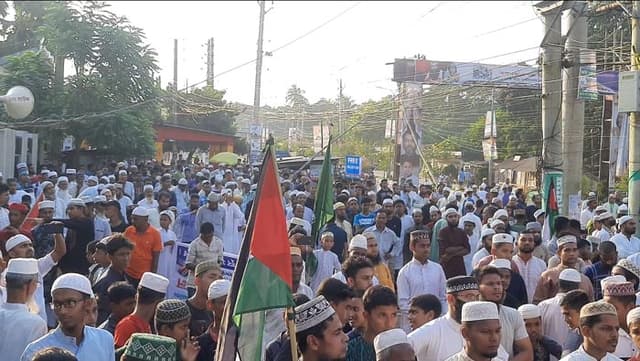 মাদারীপুরে সংহতি সমাবেশ ও বিক্ষোভ মিছিল