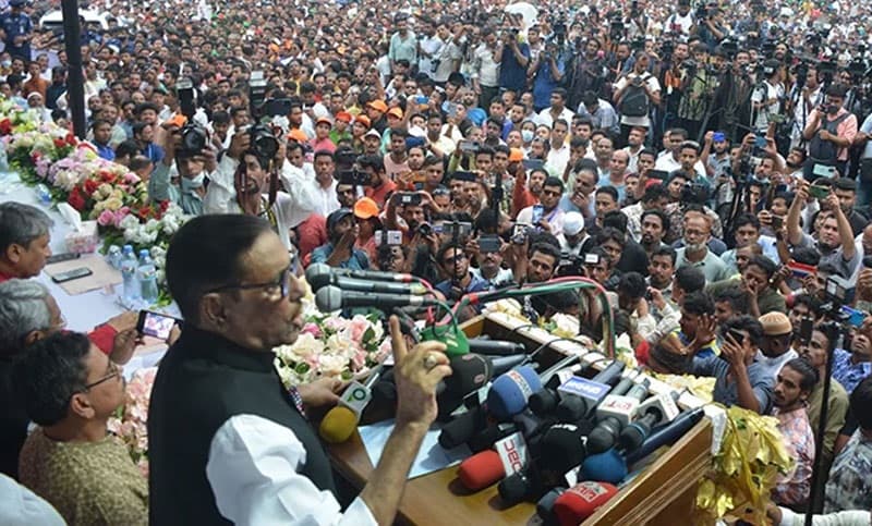 বিএনপিকে বুঝিয়ে দেয়া হবে ‘জনসমাগম কাকে বলে: কাদের