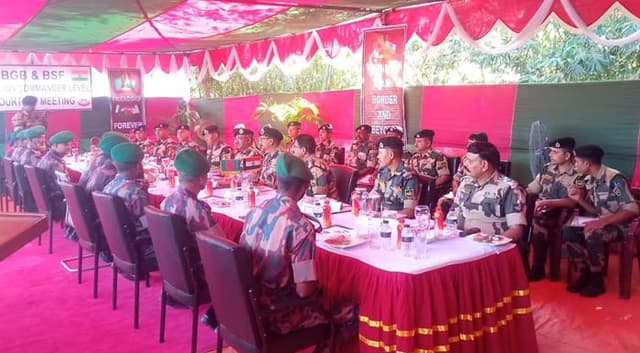 ভূরুঙ্গামারীতে বিজিবি-বিএসএফের সীমান্ত সমন্বয় সভা