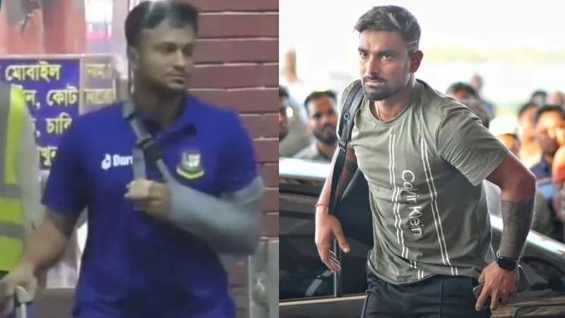 বিশ্বকাপ থেকে ছিটকে গেলেন সাকিব, দেশ ফিরলেন লিটনসহ