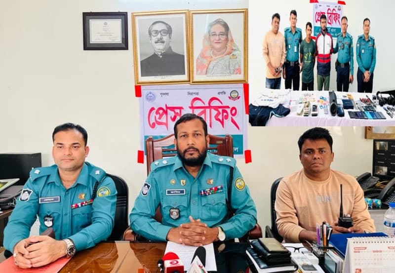 বরিশালে আন্তঃজেলা চোর চক্রের মূল হোতা সহযোগীসহ আটক