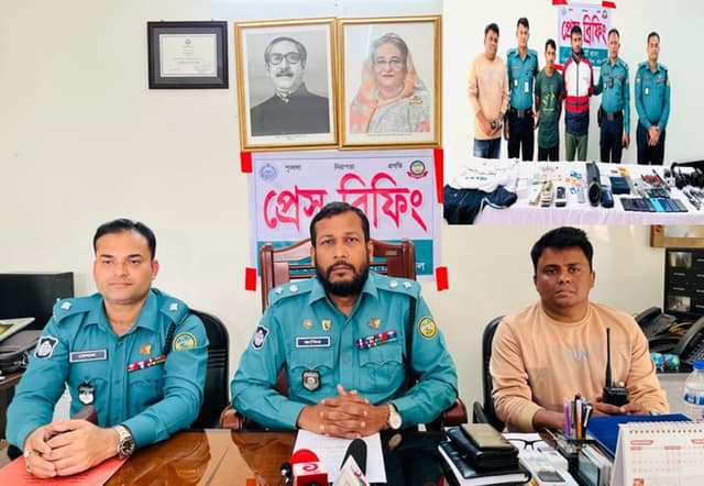 বরিশালে আন্তঃজেলা চোর চক্রের মূল হোতা সহযোগীসহ আটক