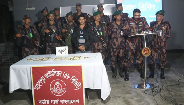 ঝিনাইদহ সাড়ে ৮ কোটি টাকার স্বর্ণ জব্দ