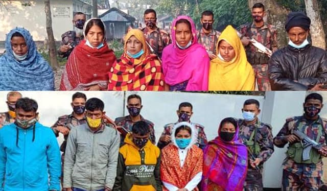 মহেশপুর সীমান্ত দিয়ে বাংলাদেশে প্রবেশের চেষ্টা, আটক-১০